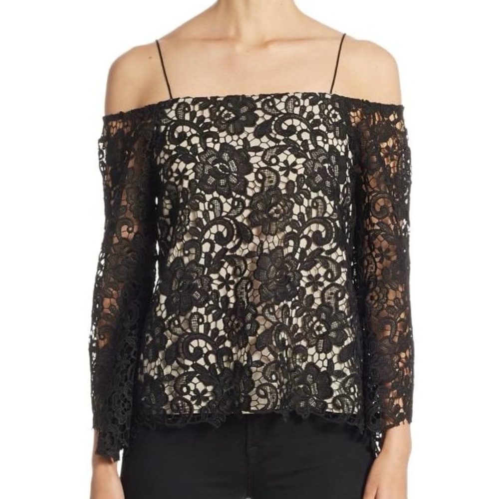 NWT! Alice & Olivia Off the Shoulder Top